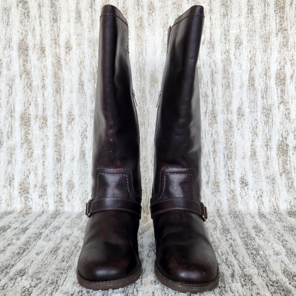 UGG Australia "Dahlen" Tall Riding Boot Chocolate Brown | Women's Size 7.5 - Picture 4 of 15